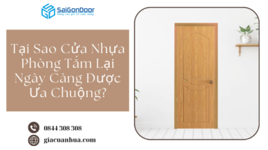 Tại Sao Cửa Nhựa Phòng Tắm Lại Ngày Càng Được Ưa Chuộng?
