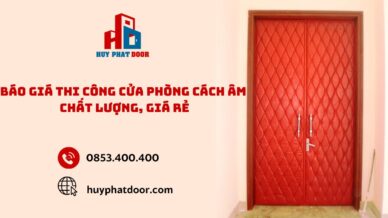 Báo giá thi công cửa phòng cách âm Chất Lượng & Giá Rẻ