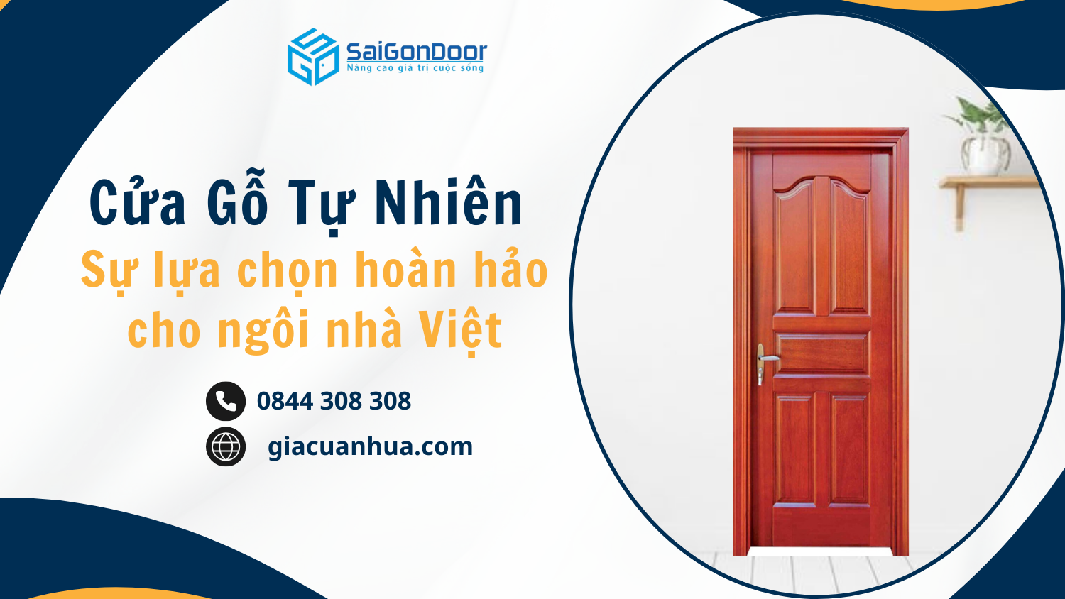 Cửa gỗ tự nhiên – Sự lựa chọn hoàn hảo cho ngôi nhà Việt