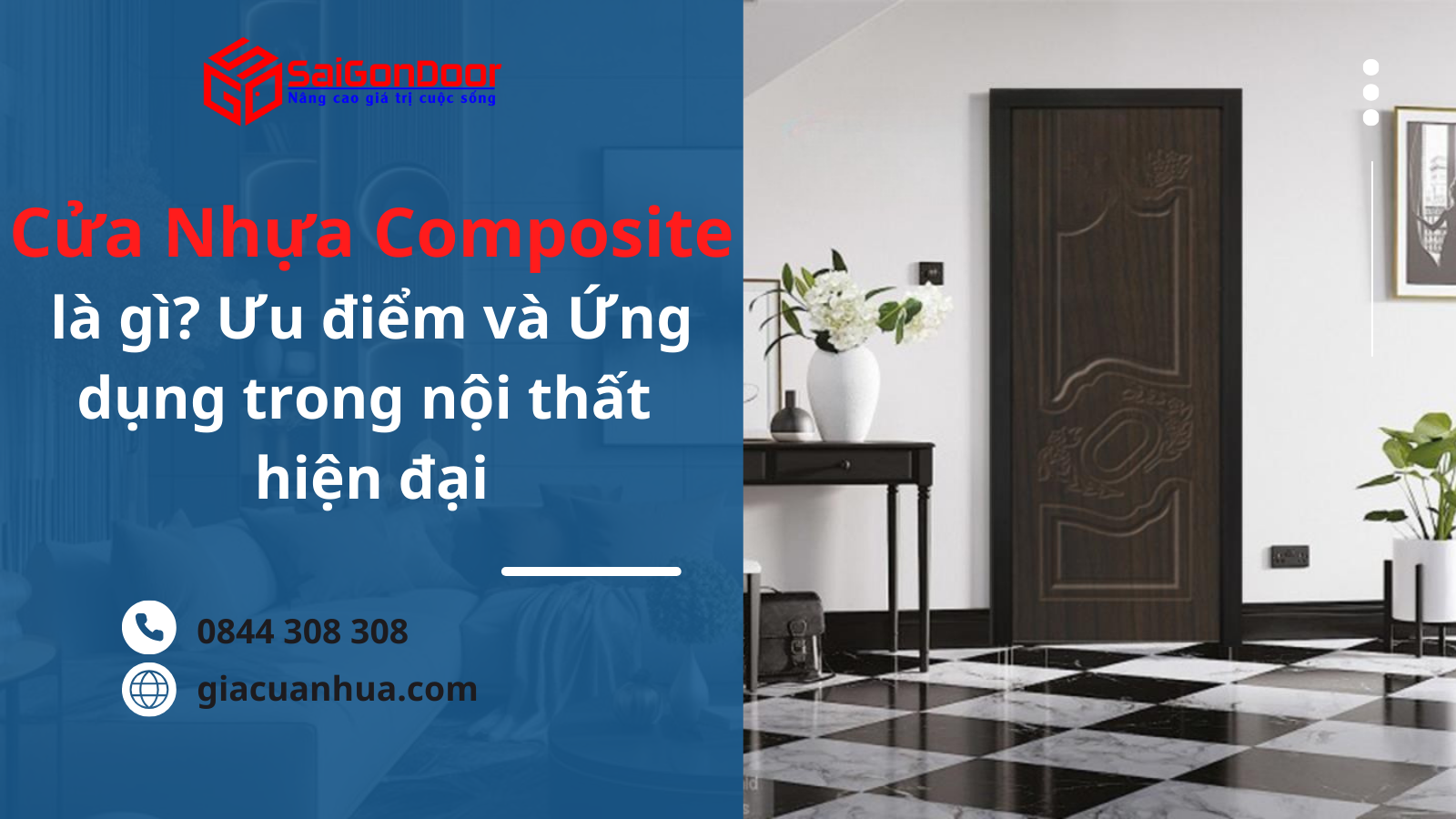 Cửa nhựa Composite là gì? Ưu điểm và Ứng dụng trong Nội thất Hiện đại