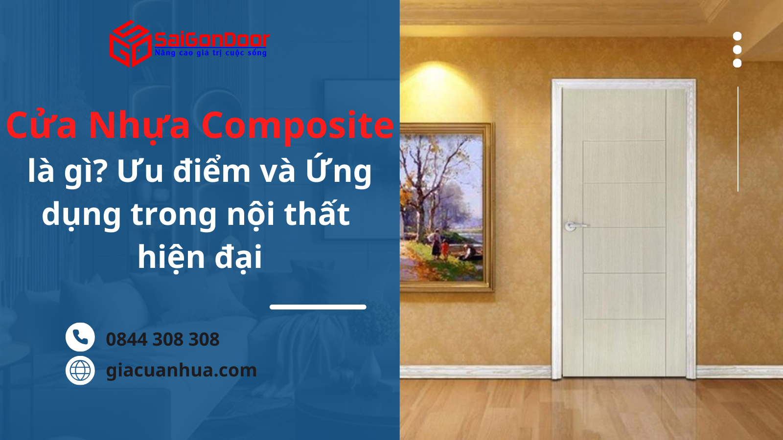 Cửa nhựa Composite là gì? Ưu điểm và Ứng dụng trong Nội thất Hiện đại