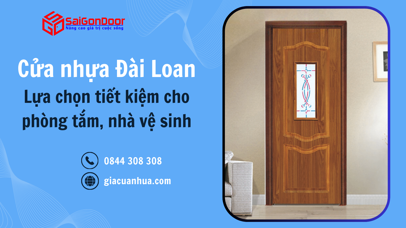 Cửa nhựa Đài Loan – Lựa chọn tiết kiệm cho phòng tắm, nhà vệ sinh