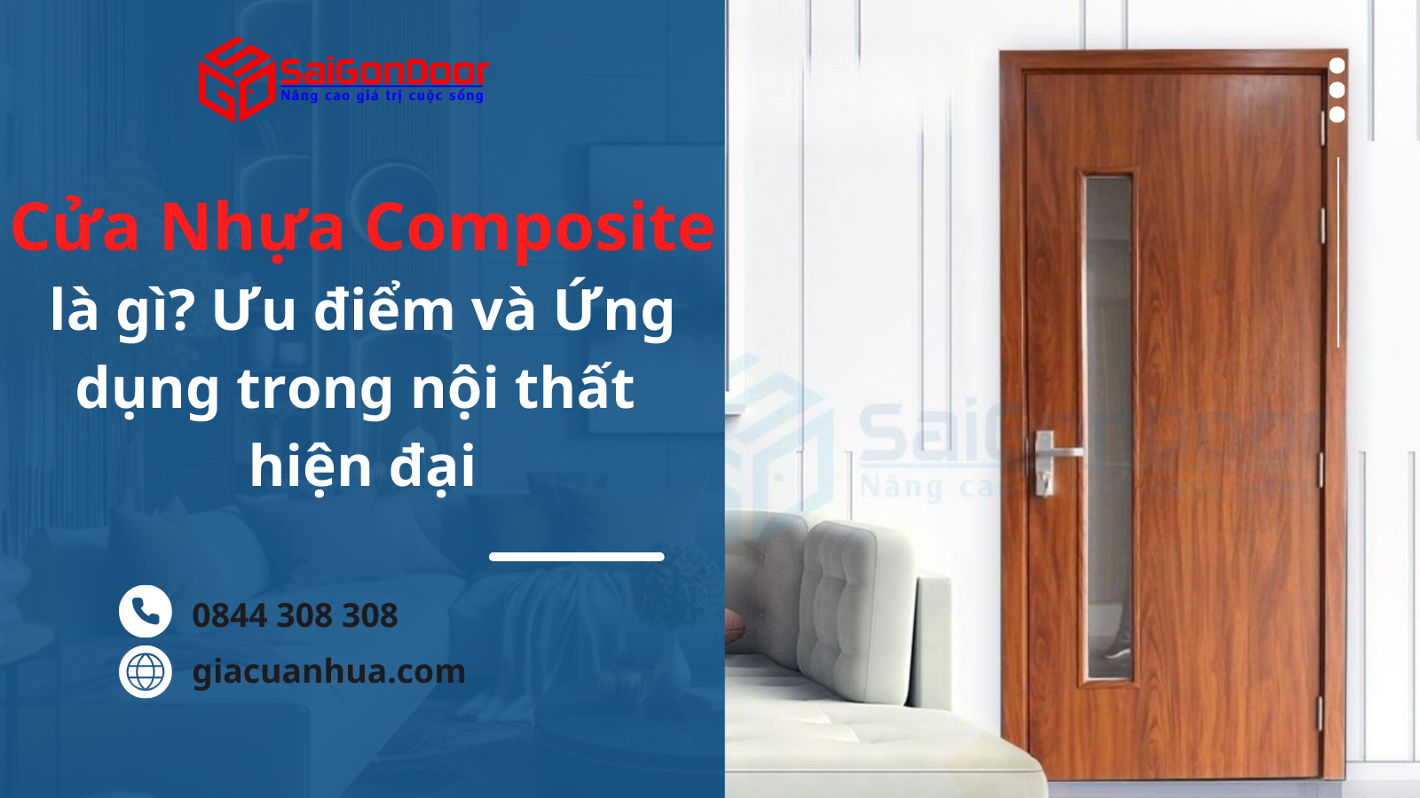 Cửa nhựa Composite là gì? Ưu điểm và Ứng dụng trong Nội thất Hiện đại