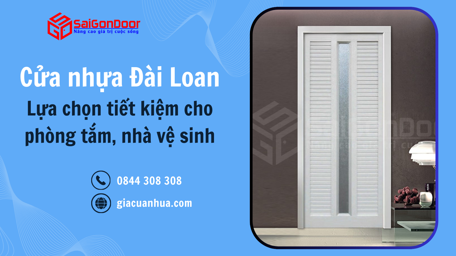 Cửa nhựa Đài Loan – Lựa chọn tiết kiệm cho phòng tắm, nhà vệ sinh