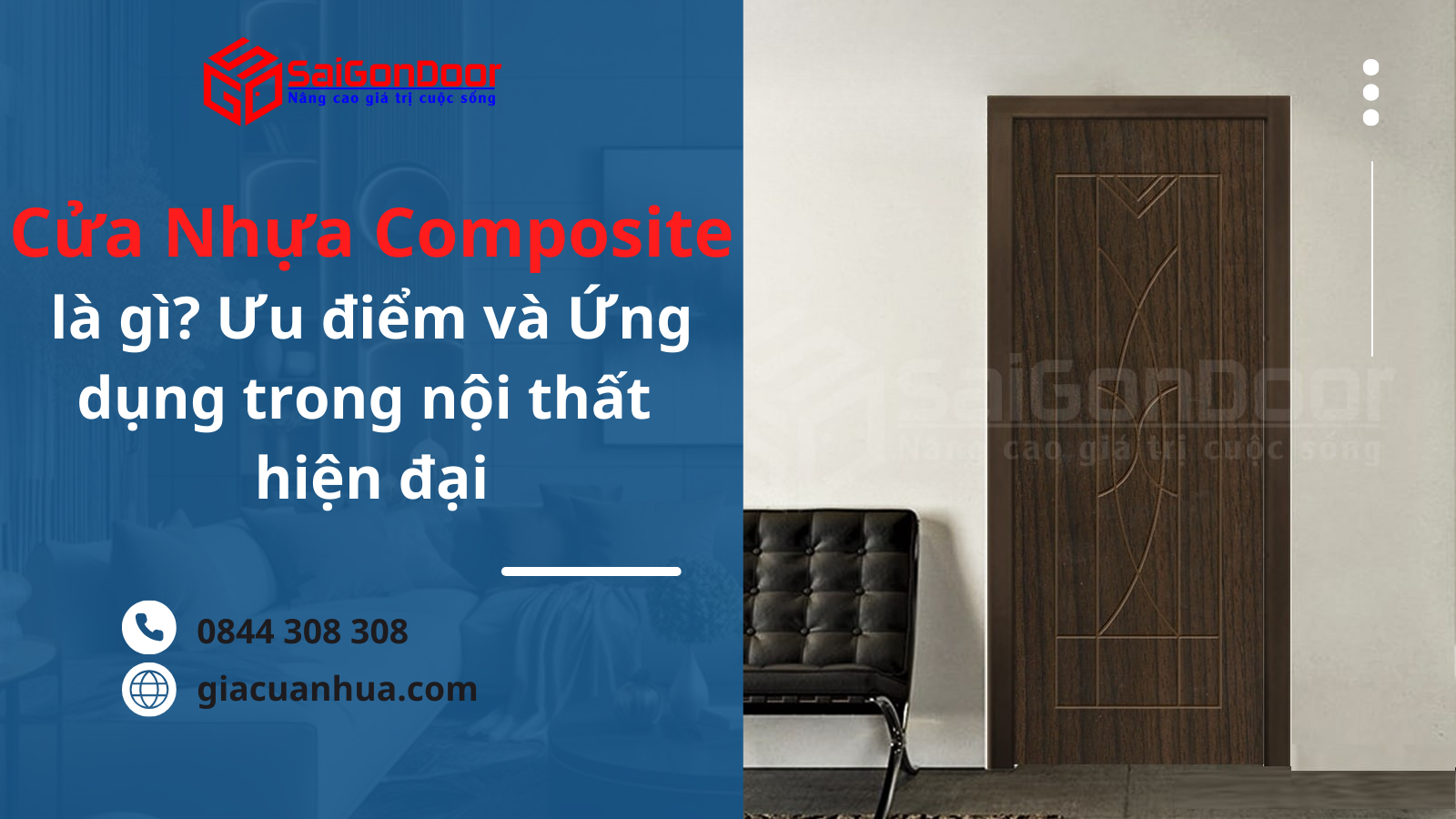 Cửa nhựa Composite là gì? Ưu điểm và Ứng dụng trong Nội thất Hiện đại