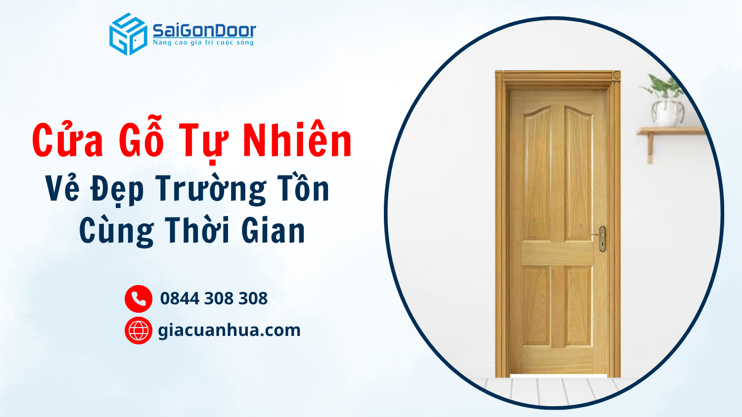 Cửa Gỗ Tự Nhiên – Vẻ Đẹp Trường Tồn Cùng Thời Gian