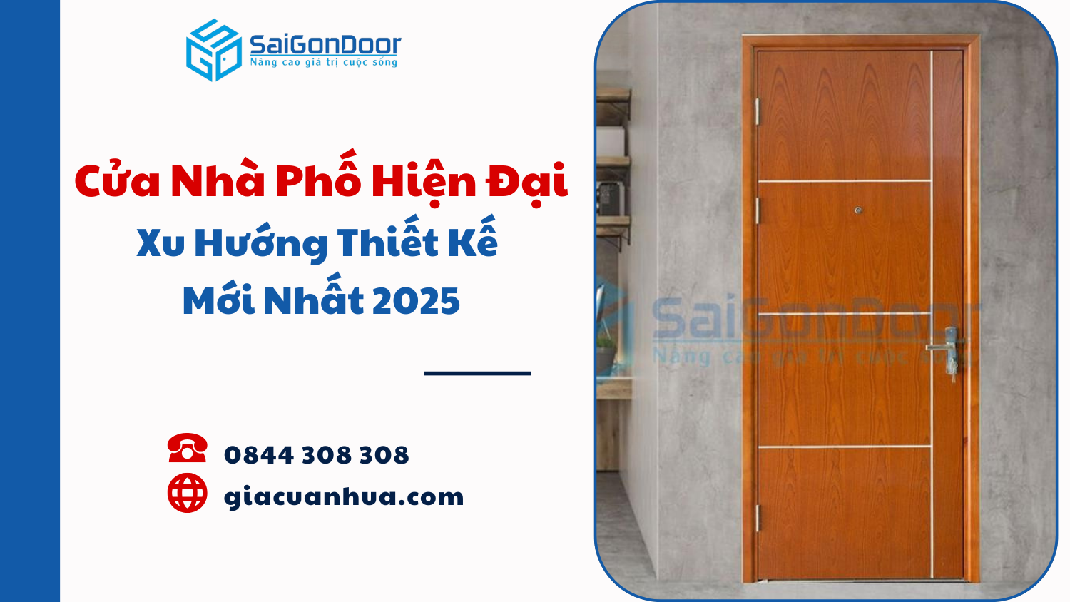 Cửa Nhà Phố Hiện Đại – Xu Hướng Thiết Kế Mới Nhất 2025