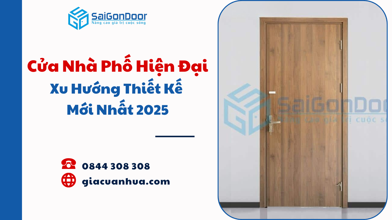 Cửa Nhà Phố Hiện Đại – Xu Hướng Thiết Kế Mới Nhất 2025