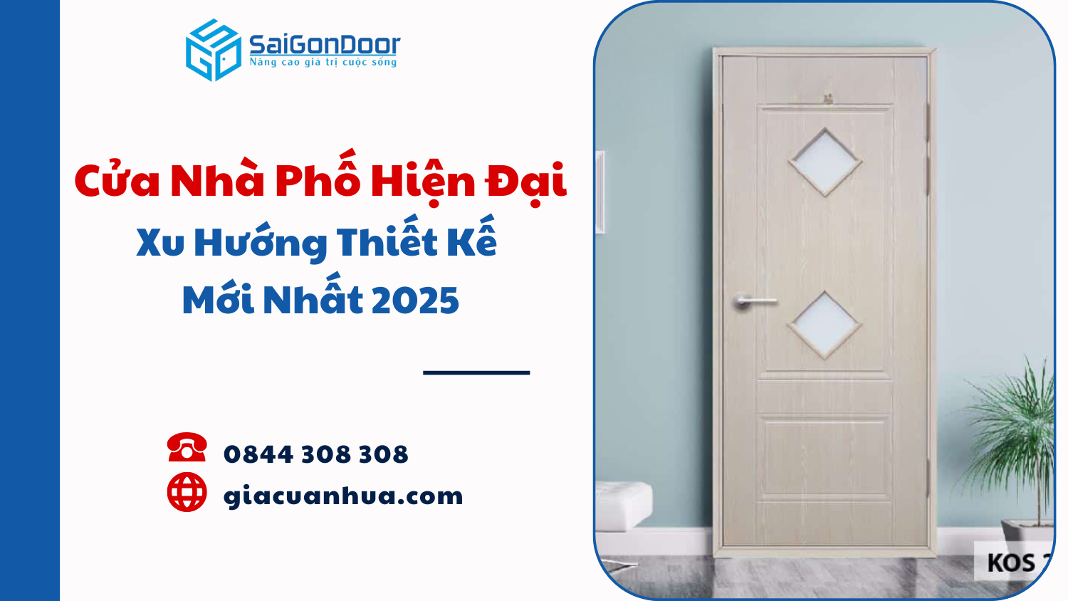 Cửa Nhà Phố Hiện Đại – Xu Hướng Thiết Kế Mới Nhất 2025