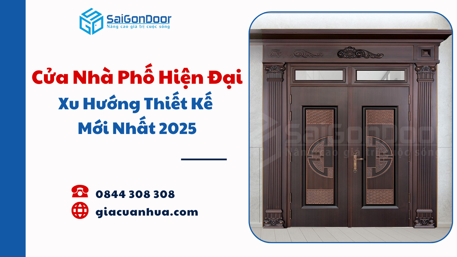 Cửa Nhà Phố Hiện Đại – Xu Hướng Thiết Kế Mới Nhất 2025