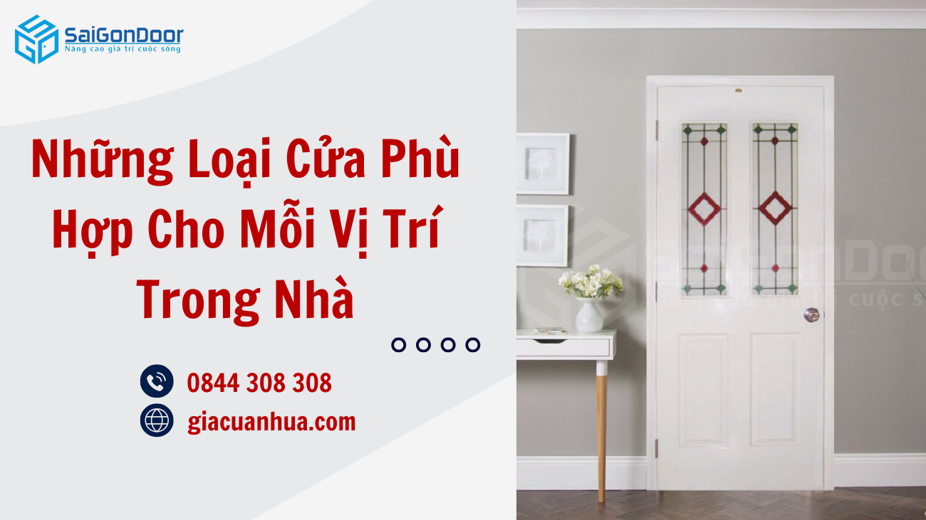Những Loại Cửa Phù Hợp Cho Mỗi Vị Trí Trong Nhà