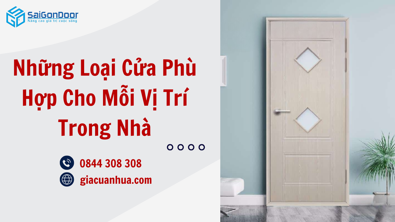 Những Loại Cửa Phù Hợp Cho Mỗi Vị Trí Trong Nhà