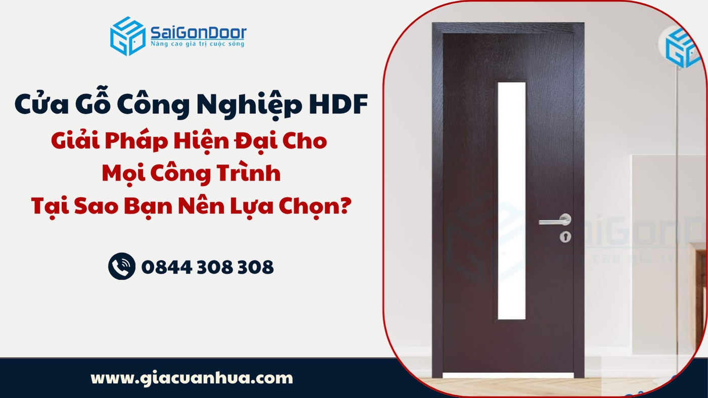Cửa Gỗ Công Nghiệp HDF: Giải Pháp Hiện Đại Cho Mọi Công Trình – Tại Sao Bạn Nên Lựa Chọn?