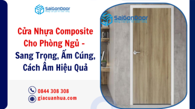Cửa Nhựa Composite Cho Phòng Ngủ – Sang Trọng, Ấm Cúng, Cách Âm Hiệu Quả