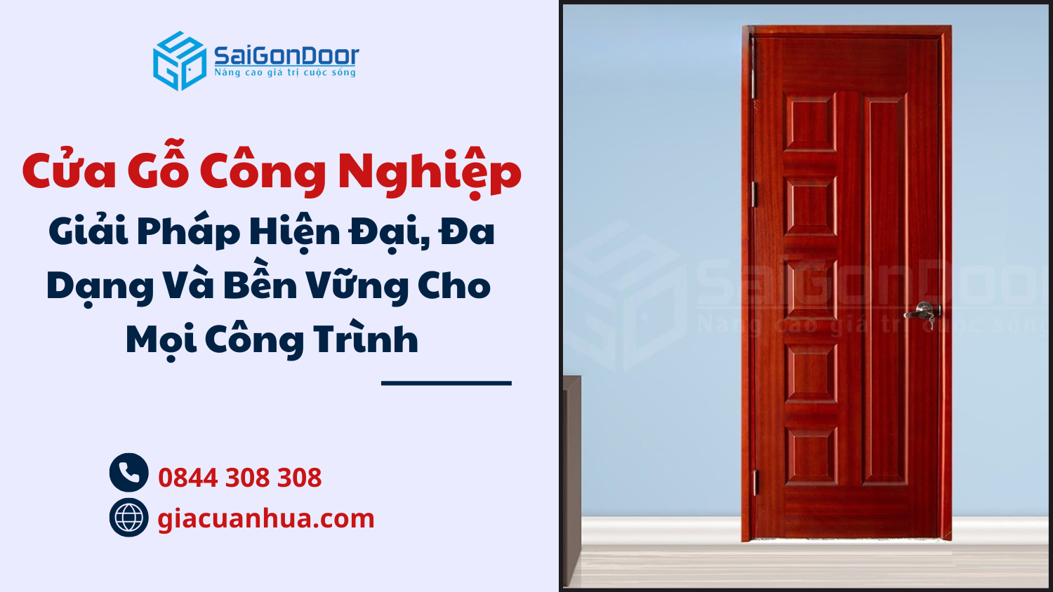Cửa Gỗ Công Nghiệp: Giải Pháp Hiện Đại, Đa Dạng Và Bền Vững Cho Mọi Công Trình