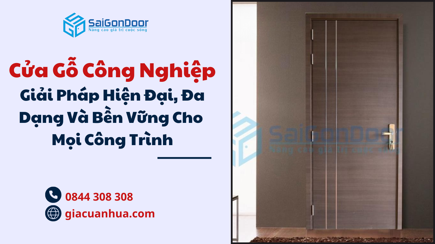 Cửa Gỗ Công Nghiệp: Giải Pháp Hiện Đại, Đa Dạng Và Bền Vững Cho Mọi Công Trình