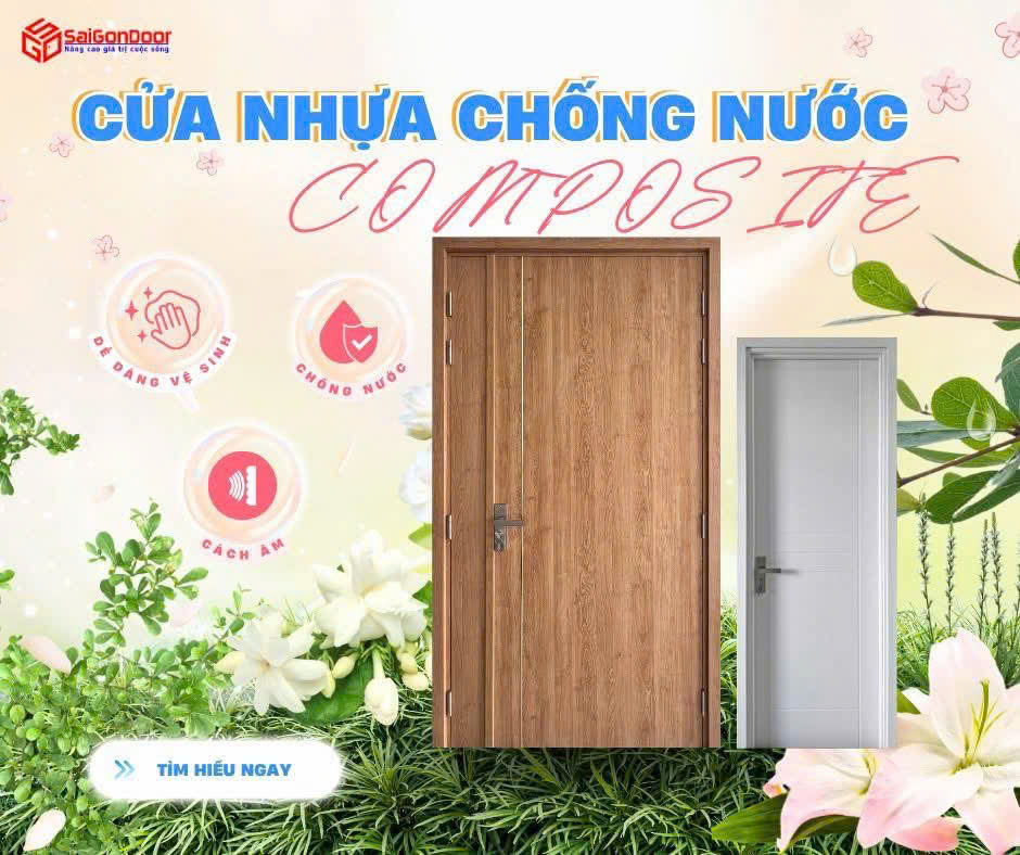 Cửa nhựa Composite chống nước: Giải pháp tối ưu cho không gian sống hiện đại