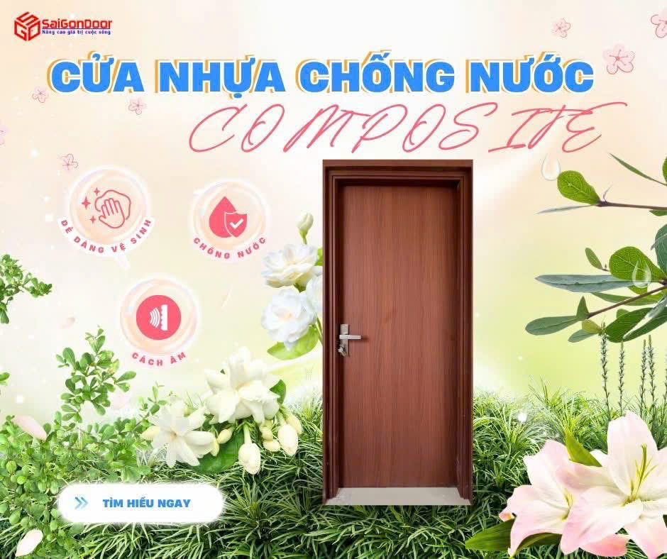 Cửa nhựa Composite chống nước: Giải pháp tối ưu cho không gian sống hiện đại