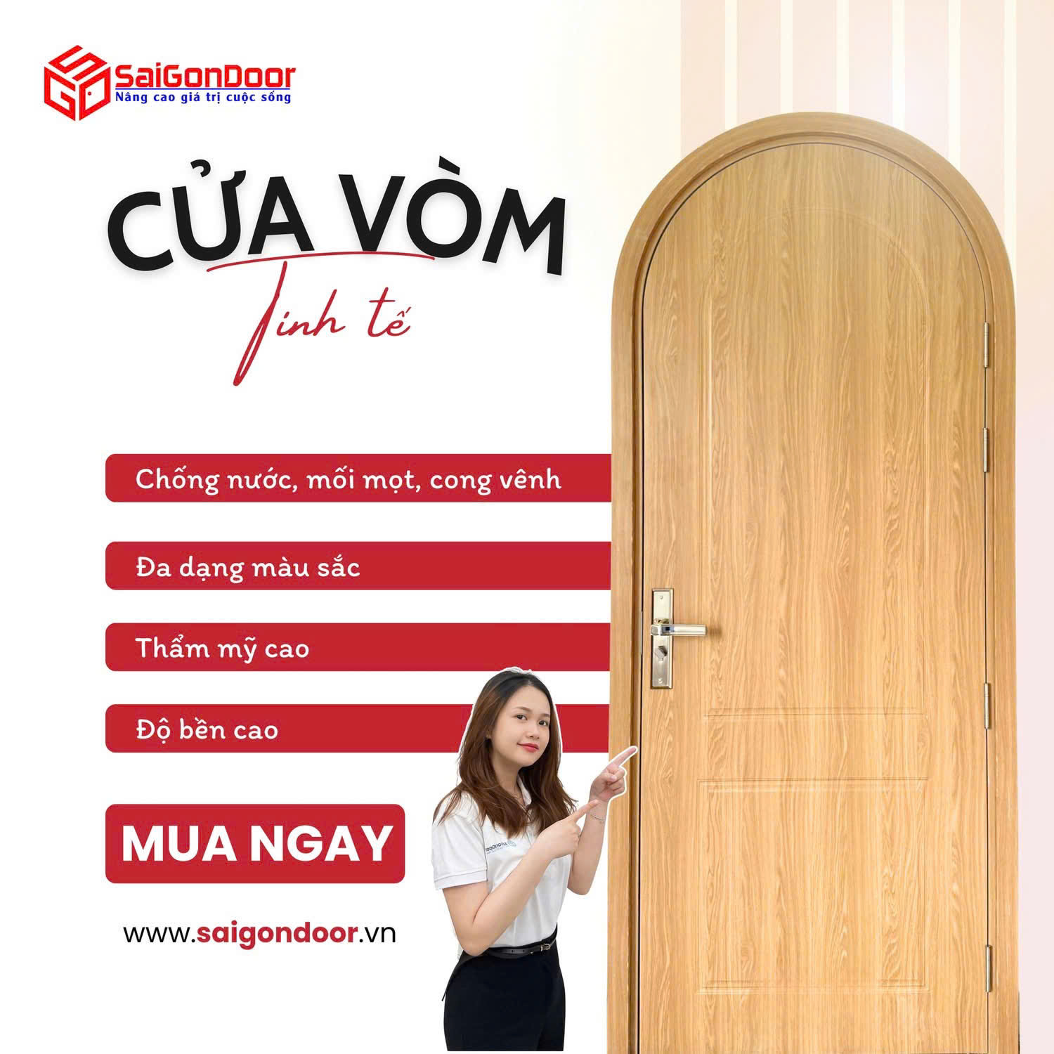 Cửa vòm cong: Xu hướng thiết kế sang trọng và bí quyết lựa chọn tối ưu cho không gian