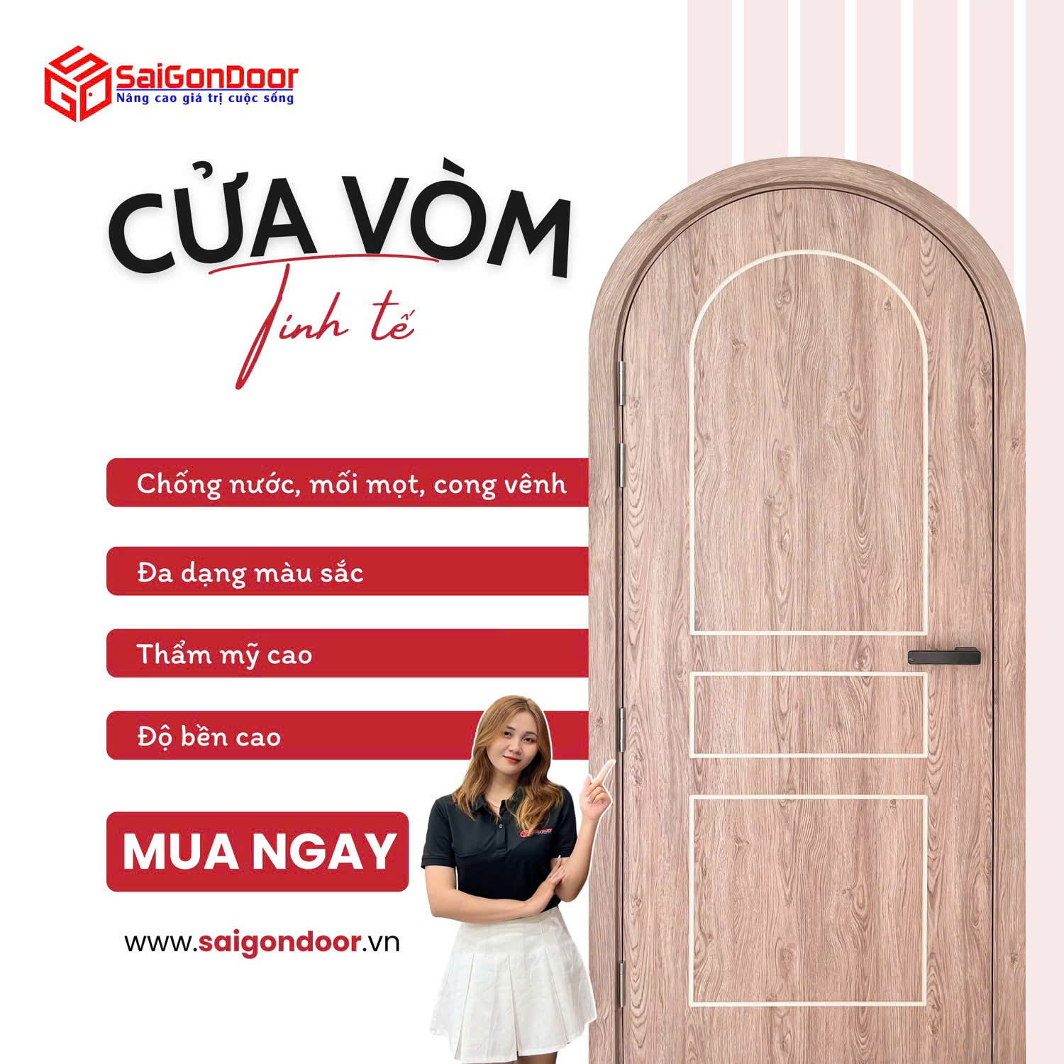 Cửa vòm cong: Xu hướng thiết kế sang trọng và bí quyết lựa chọn tối ưu cho không gian