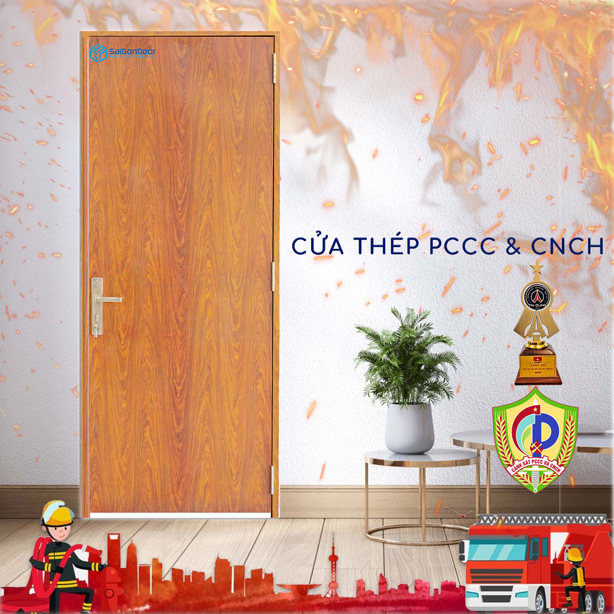 Cửa thép chống cháy - SaiGonDoor