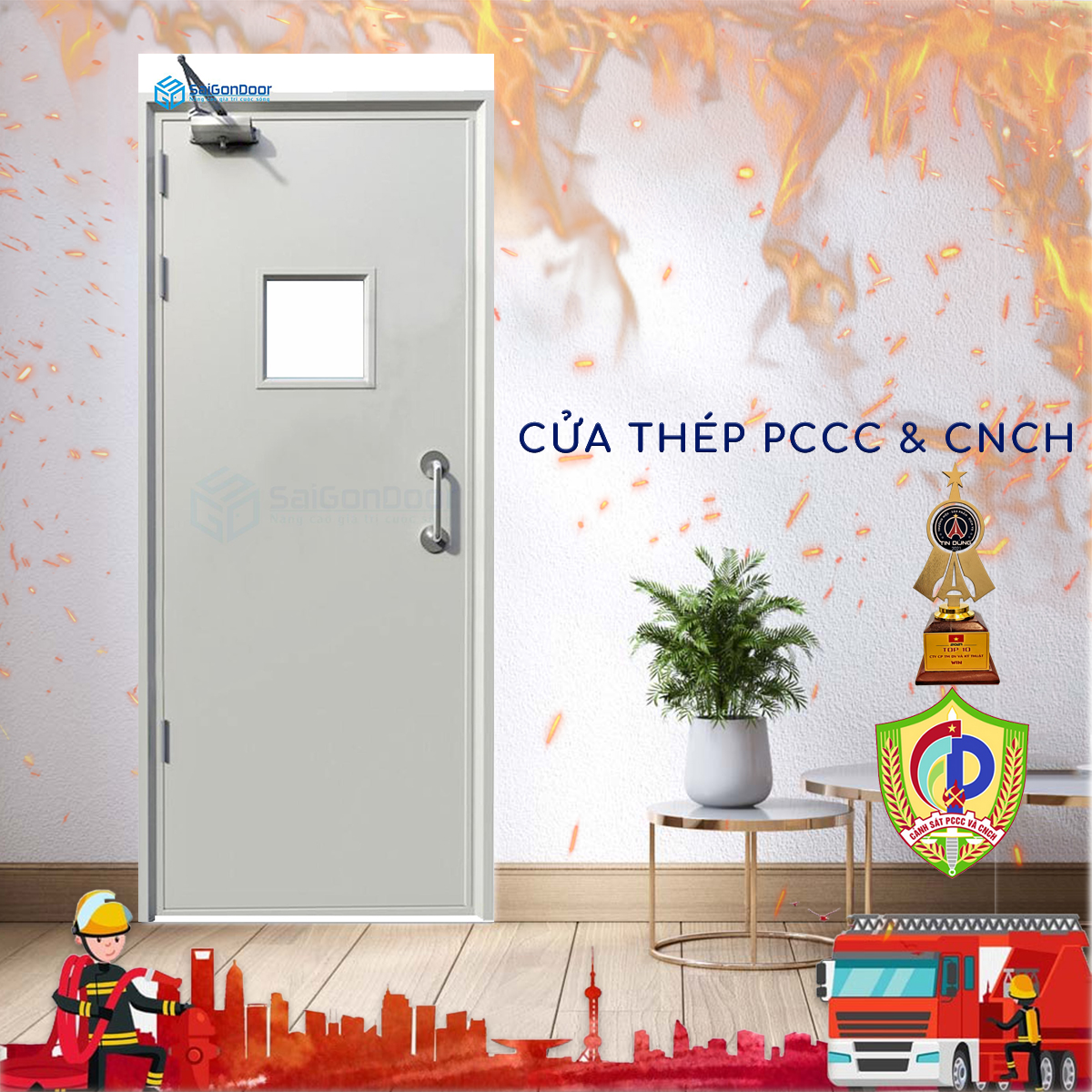 Cửa thép chống cháy - SaiGonDoor