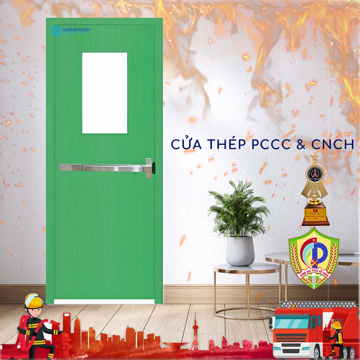 Cửa thép chống cháy - SaiGonDoor
