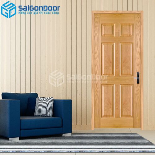 Cửa Gỗ HDF Veneer 6A-ASH 3-HDFV-SGD