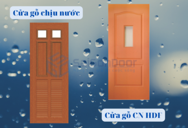 So sánh cửa gỗ chịu nước và cửa gỗ công nghiệp HDF - Những điểm khác biệt