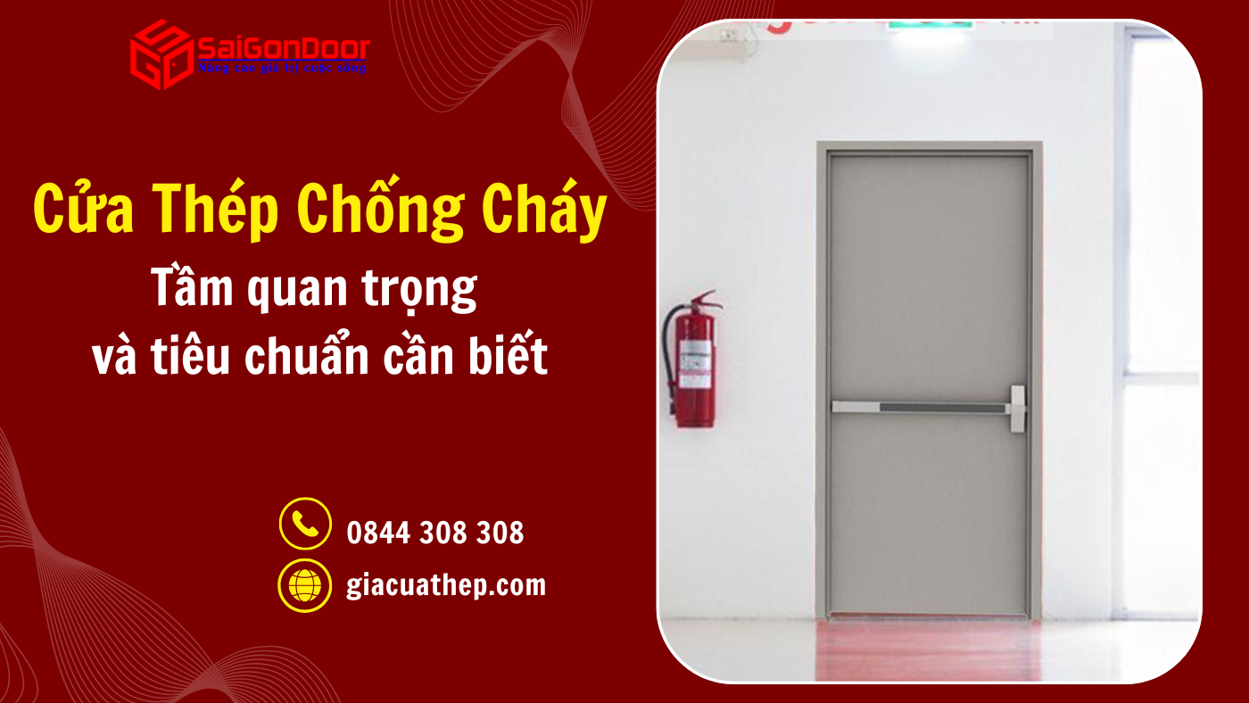 Cửa thép chống cháy: Tầm quan trọng và tiêu chuẩn cần biết
