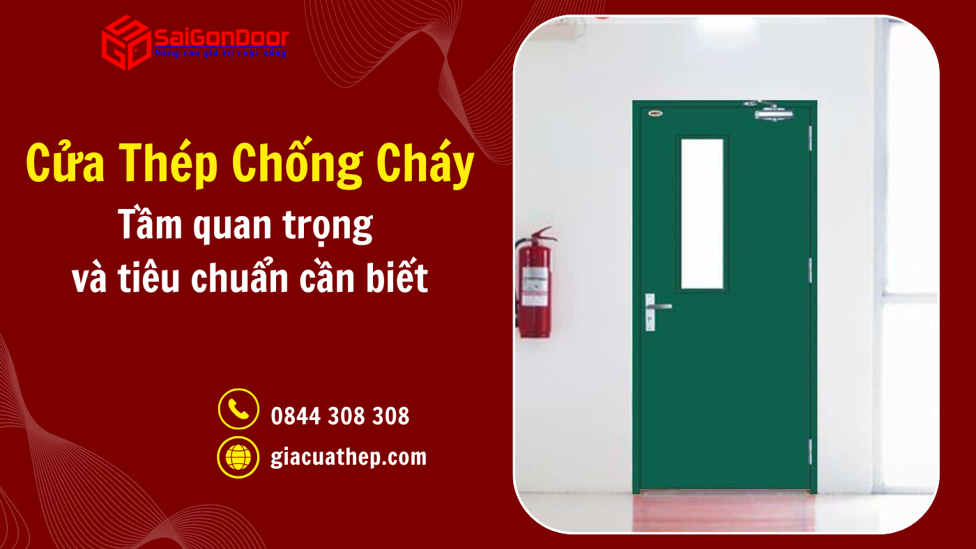 Cửa thép chống cháy: Tầm quan trọng và tiêu chuẩn cần biết