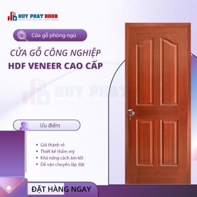 CỬA GỖ CÔNG NGHIỆP HDF HUYPHATDOOR - GIẢI PHÁP TỐI ƯU CHO NGÔI NHÀ HIỆN ĐẠI