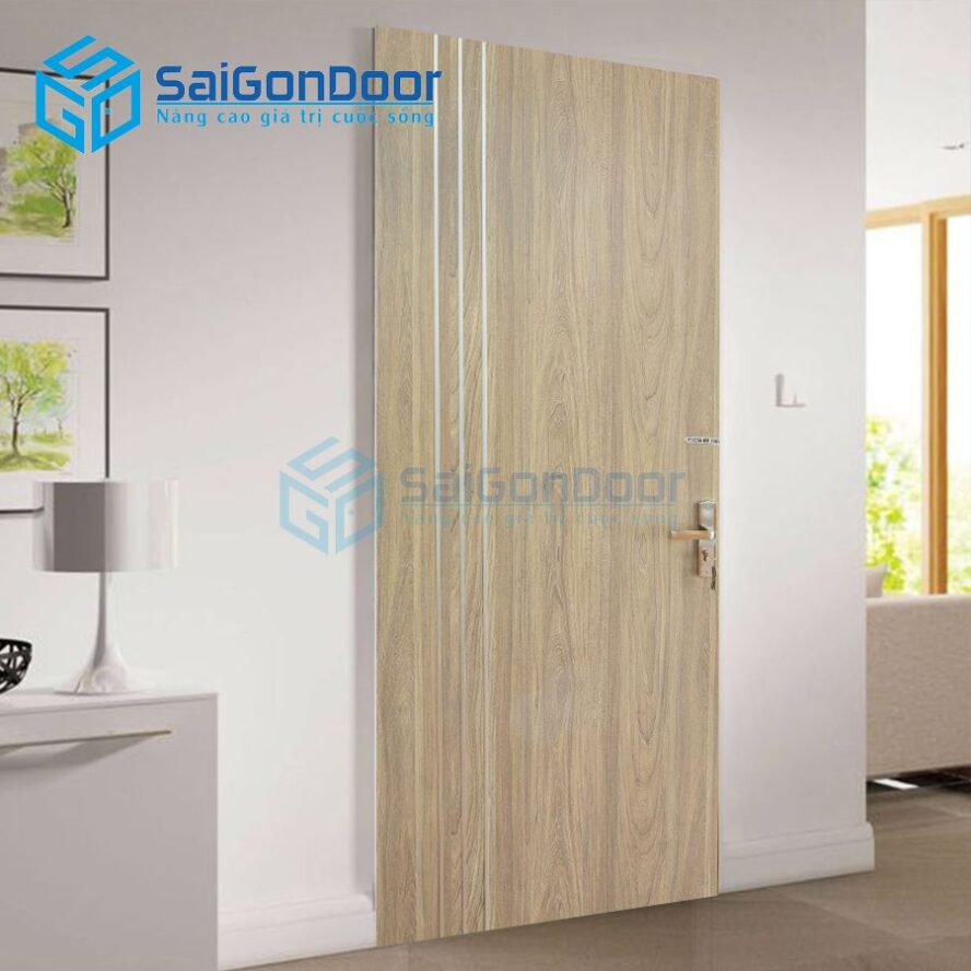 Cửa gỗ công nghiệp chống cháy MDF Melamine