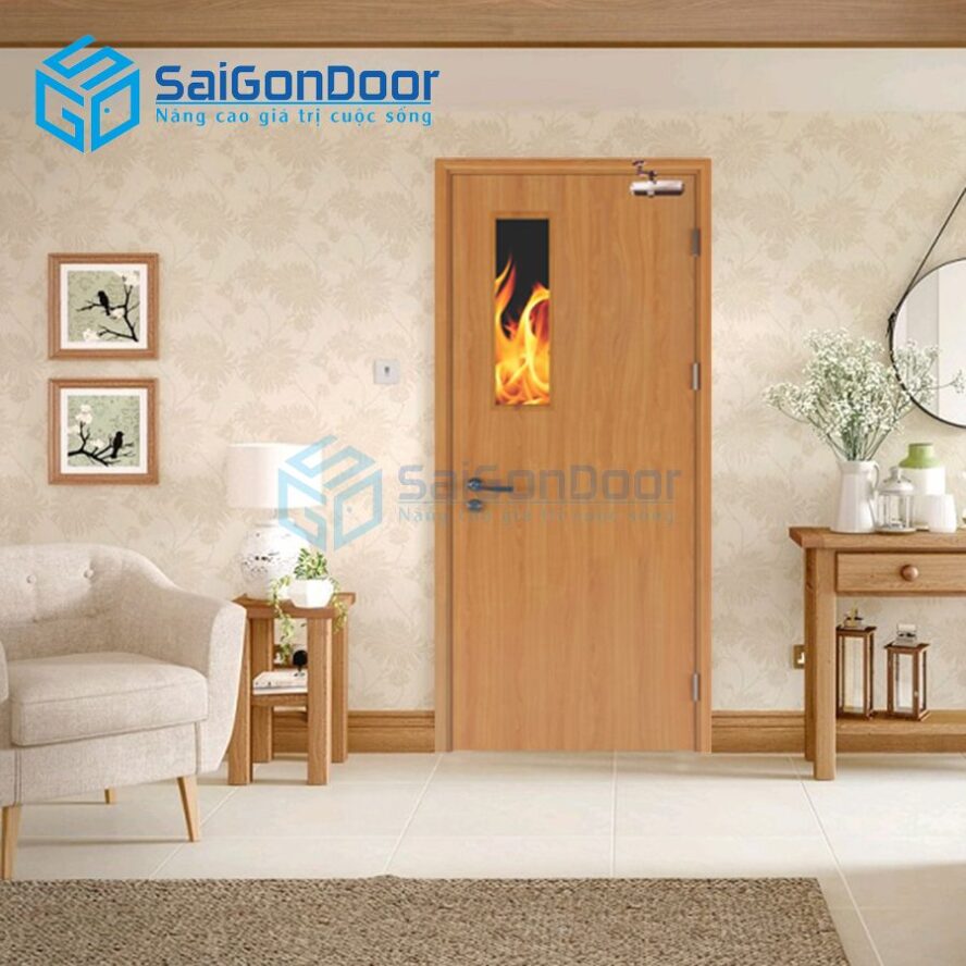 Cửa gỗ công nghiệp chống cháy