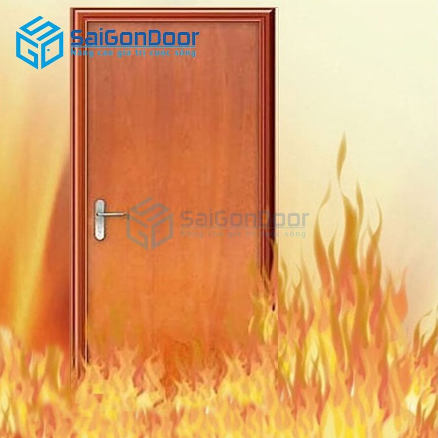 Cửa gỗ công nghiệp chống cháy