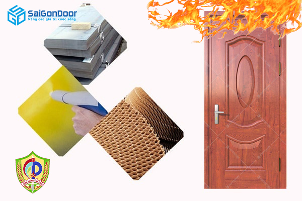 Cửa thép vân gỗ chống cháy tốt tại SaiGonDoor
