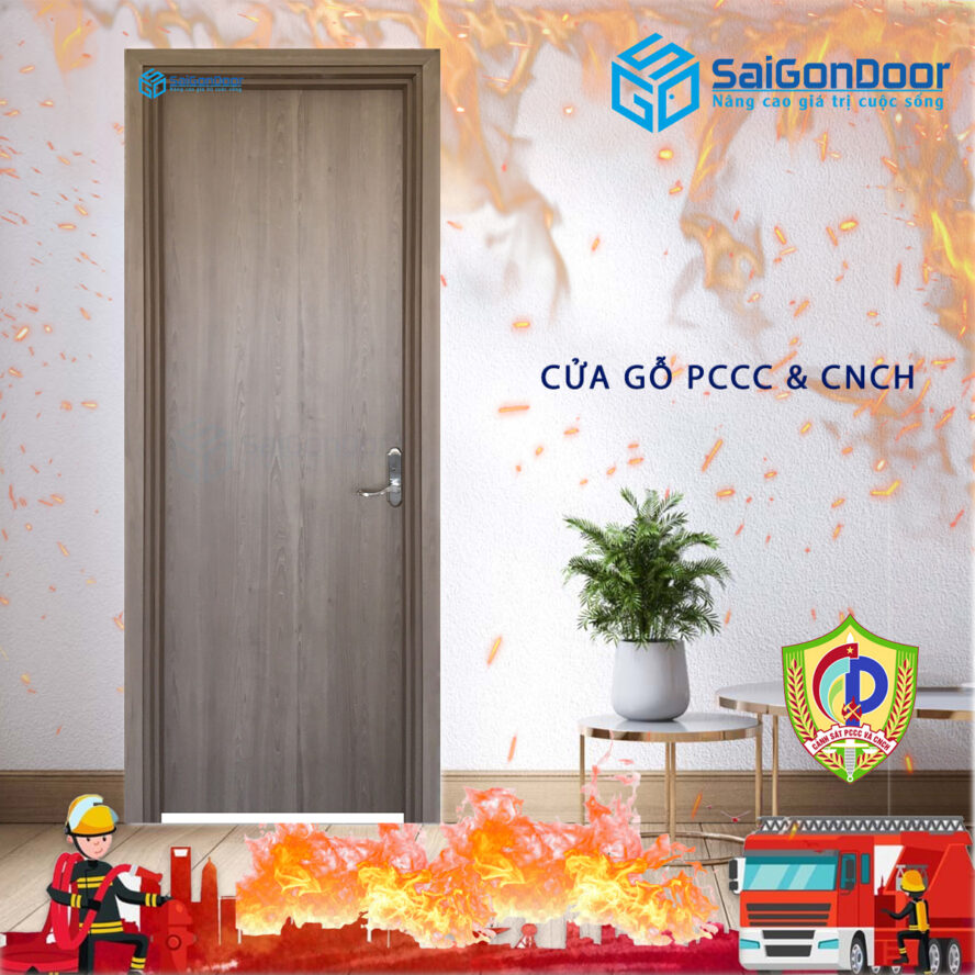 Cửa gỗ chống cháy -SaiGonDoor