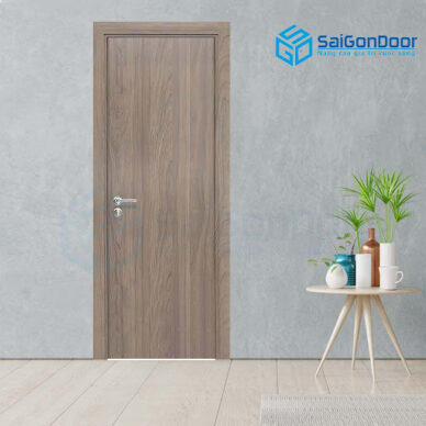 Thi công cửa gỗ HDF Melamine Sài Gòn Door tại Khánh Hòa