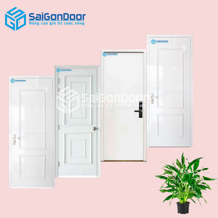 Cửa nhựa trắng sang trọng