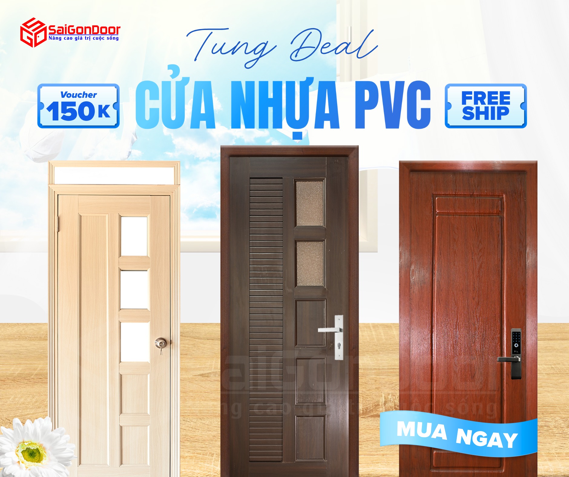 Lý do nên dùng cửa nhựa PVC cho nhà vệ sinh