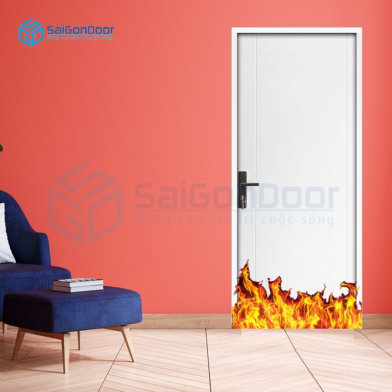 Cửa thép chống cháy phòng ngủ MDF P1R4 C1