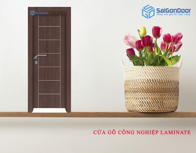 Cửa thông phòng gỗ công nghiệp MDF Laminate