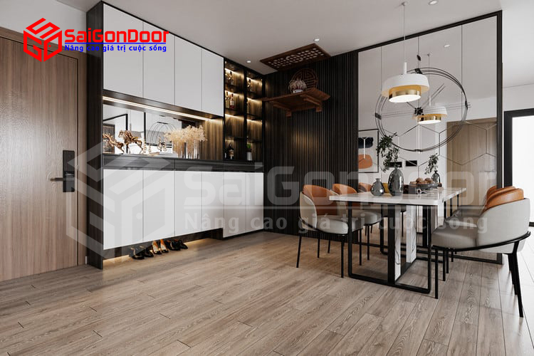 SaiGonDoor đơn vị chuyên cung cấp thi công các mẫu nội thất gỗ công nghiệp độc đáo, hiện đại