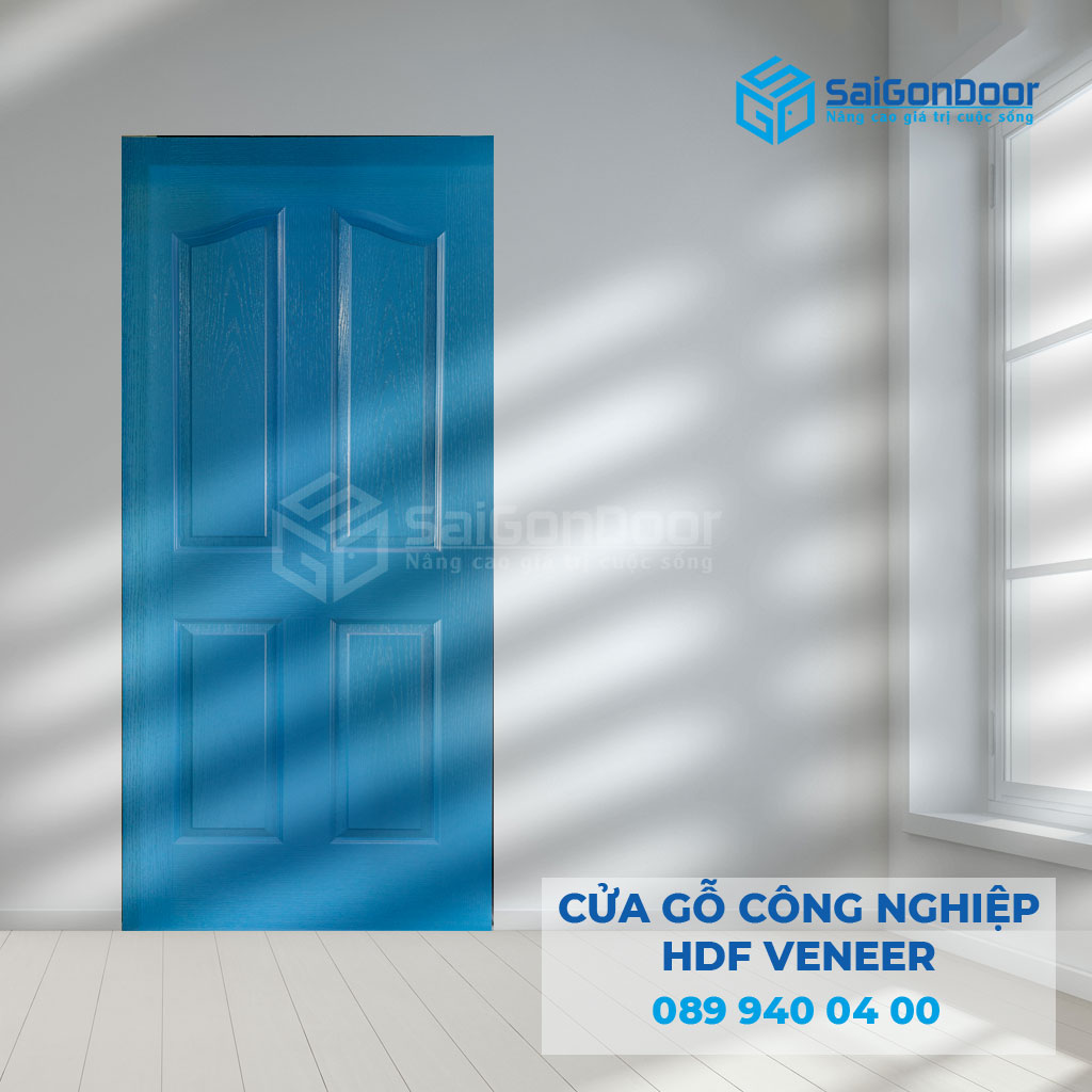 Cửa gỗ công nghiệp HDF phủ Veneer cao cấp Cửa gỗ công nghiệp HDF phủ Veneer cao cấp