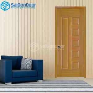Cửa Gỗ HDF Veneer 6B-sapele 3-HDFV-SGD