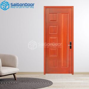 Cửa Gỗ HDF Veneer 6B-sapely-HDFV-SGD