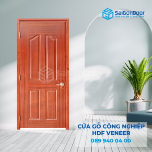 Cửa Gỗ HDF veneer 4A-Xoan Đào-SGD