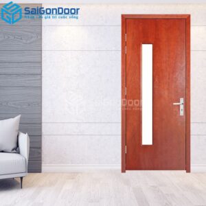Cửa Gỗ MDF Veneer P1G1 Căm Xe 1-MDFV-SGD