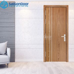 Cửa Gỗ MDF Veneer P1R2 Sồi 2-MDFV-SGD