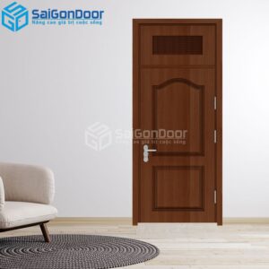 Cửa Gỗ Công Nghiệp SGD 2A walnut 1-HDFV-SGD_1